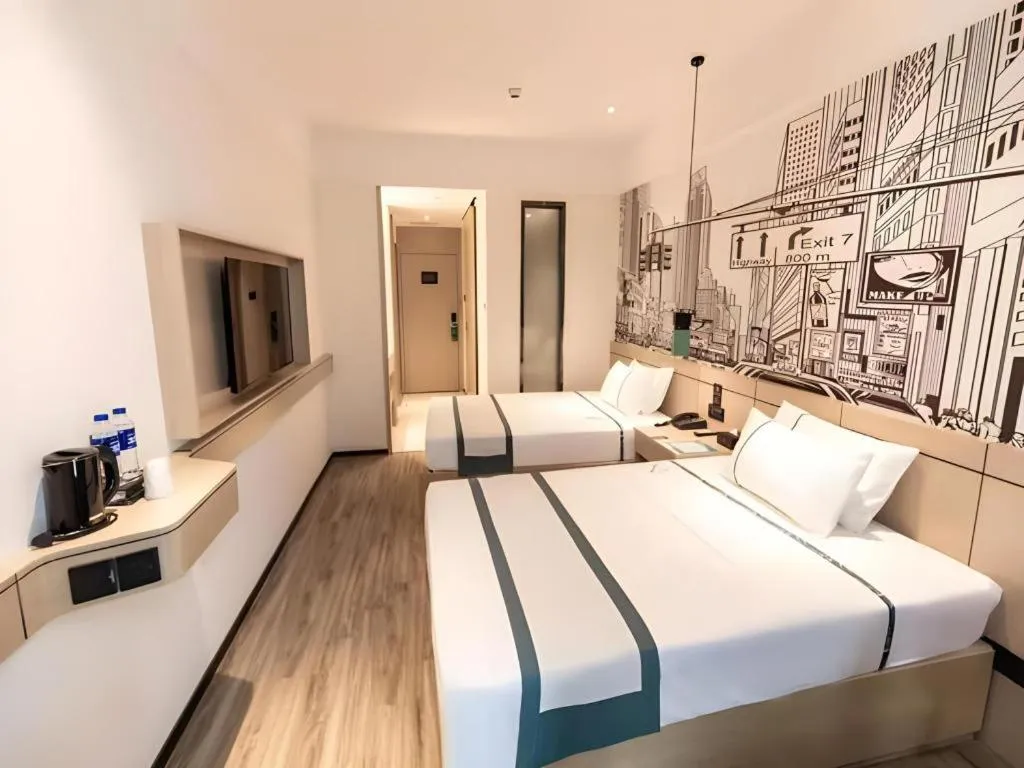 Bed in City Comfort Inn Hefei Mingzhu Square Fanhua Avenue