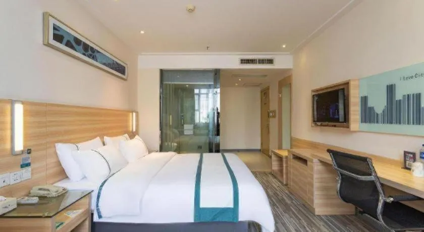 Bed in City Comfort Inn Wuhan Zoo Guobo Maying Road Metro Station