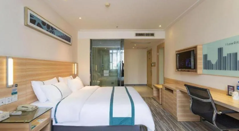 Bed in City Comfort Inn Wuhan Zoo Guobo Maying Road Metro Station