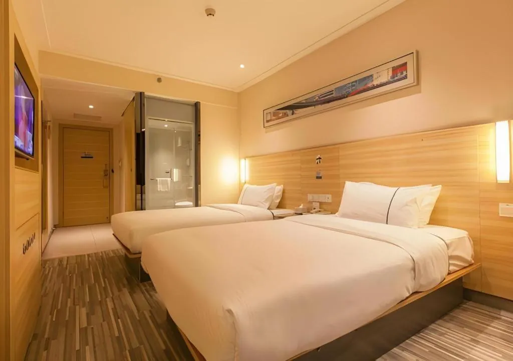 Bed in City Comfort Inn Wuhan Zoo Guobo Maying Road Metro Station