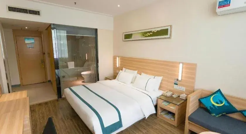 Bed in City Comfort Inn Wuhan Zoo Guobo Maying Road Metro Station Bed in City Comfort Inn Wuhan Zoo Guobo Maying Road Metro Station