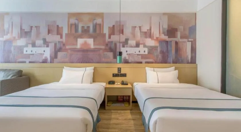 Bed in City Comfort Inn Nanning International Exhibition Jinhu Plaza