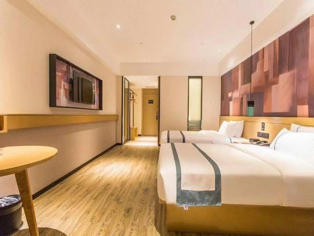 Bed in City Comfort Inn Nanning International Exhibition Jinhu Plaza