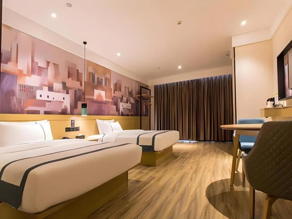 Bed in City Comfort Inn Nanning International Exhibition Jinhu Plaza