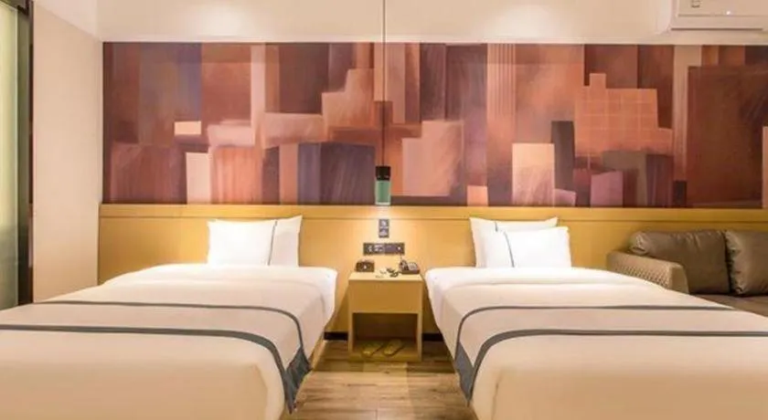 Bed in City Comfort Inn Nanning International Exhibition Jinhu Plaza