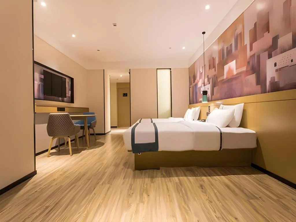 Bed in City Comfort Inn Nanning International Exhibition Jinhu Plaza