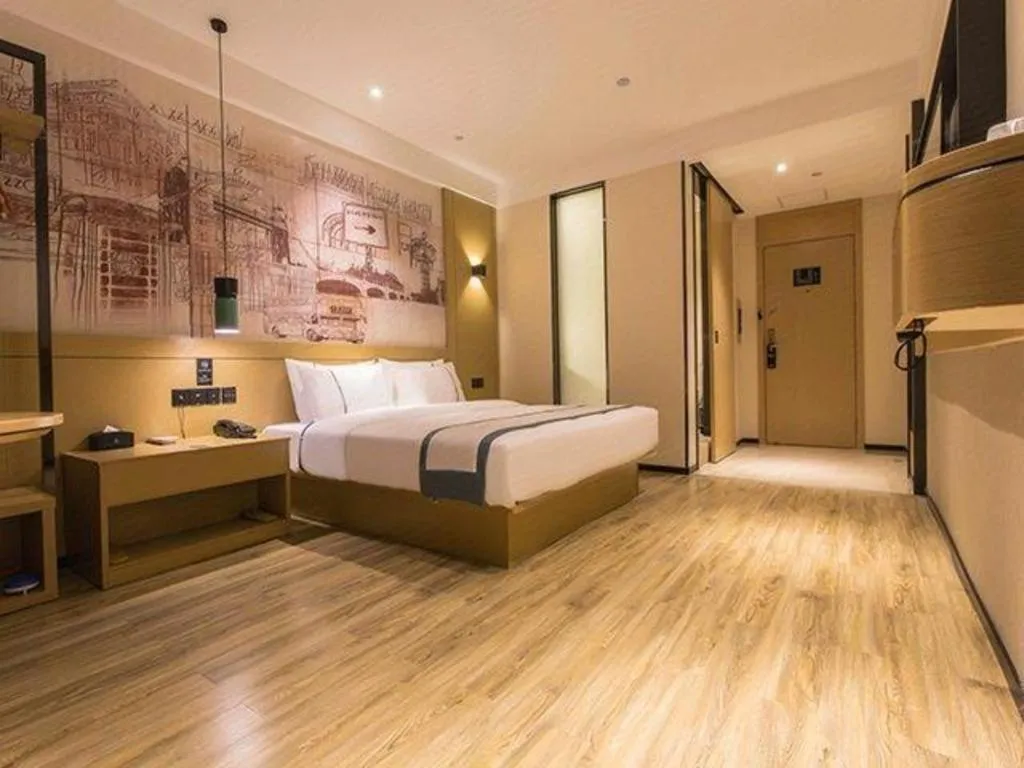 Bed in City Comfort Inn Nanning International Exhibition Jinhu Plaza