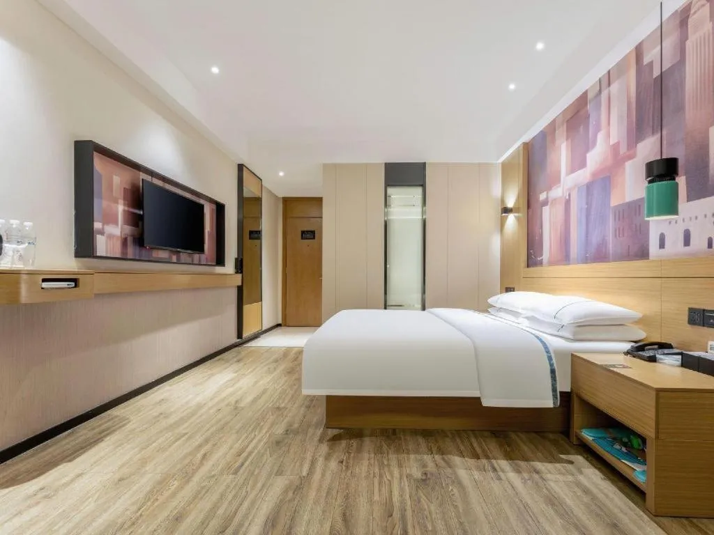 Bed in City Comfort Inn Suizhou Bingzi Wanda
