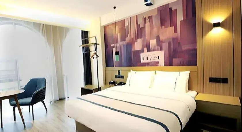 Bed in City Comfort Inn Suizhou Bingzi Wanda Bed in City Comfort Inn Suizhou Bingzi Wanda