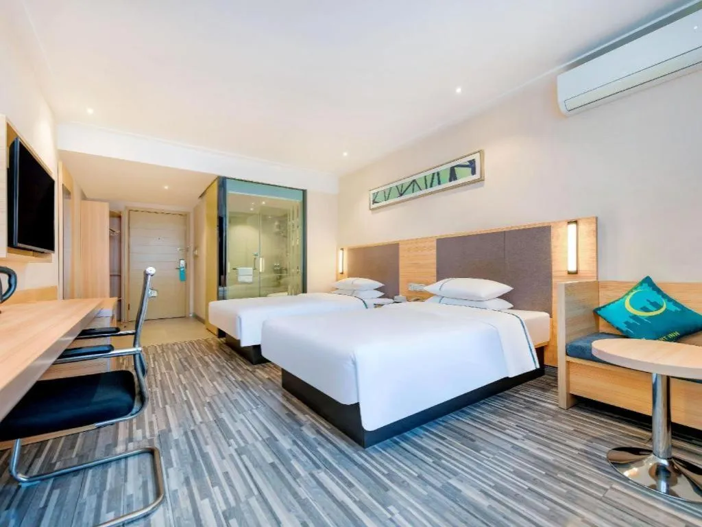 Bed in City Comfort Inn Chongqing Shiqiao Plaza Metro Station