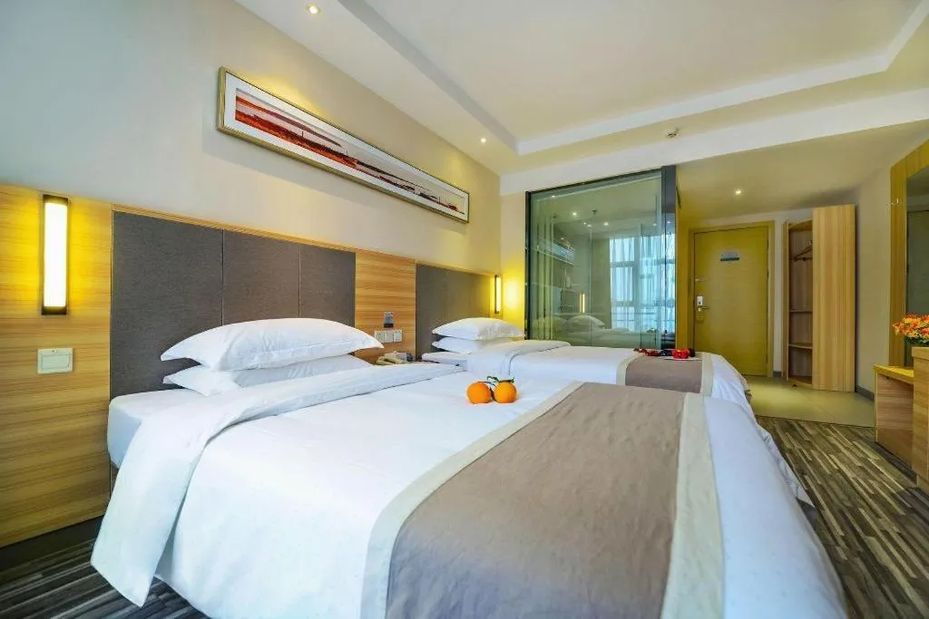 Bed in City Comfort Inn Chongqing Daping Shidai Tianjie