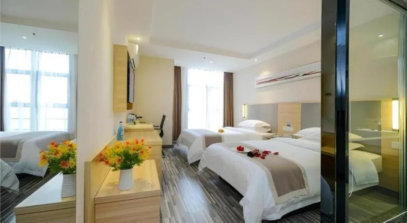 Bed in City Comfort Inn Chongqing Daping Shidai Tianjie