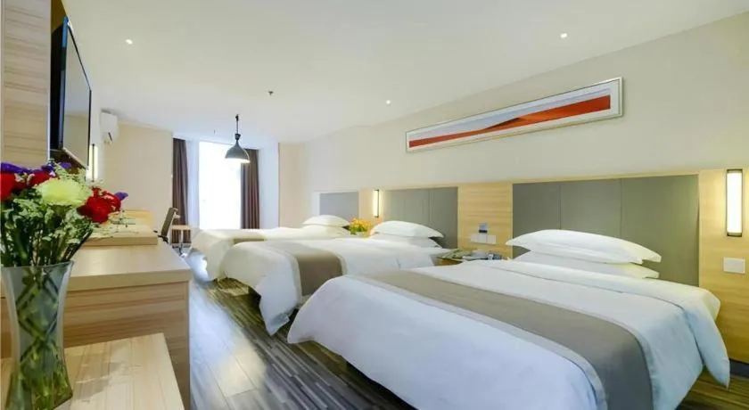Bed in City Comfort Inn Chongqing Daping Shidai Tianjie