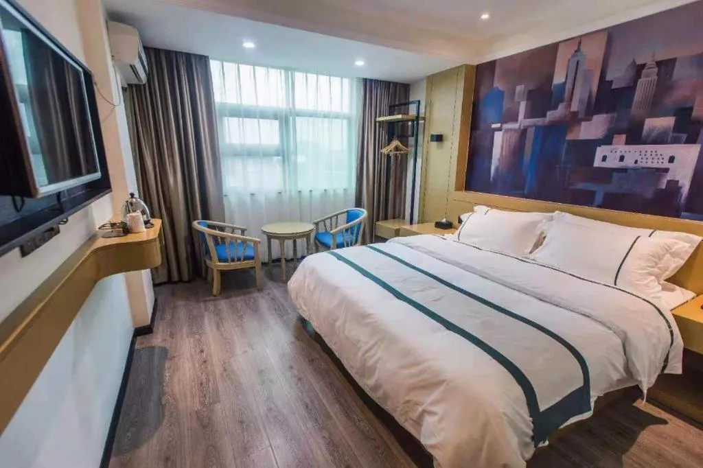 Bed in City Comfort Inn Shaoguan High-speed Railway Station Xilian Examination Center