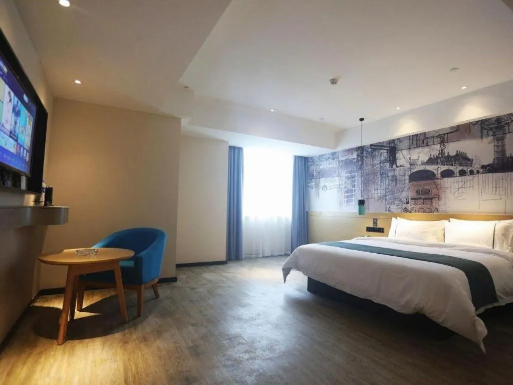 Bed in City Comfort Inn Changde Lixian Taohuatan