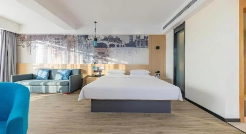 Bed in City Comfort Inn Changde Lixian Taohuatan