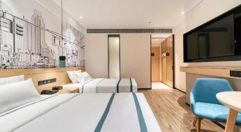 Bed in City Comfort Inn Changde Lixian Taohuatan