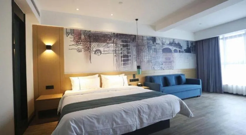 Bed in City Comfort Inn Changde Lixian Taohuatan