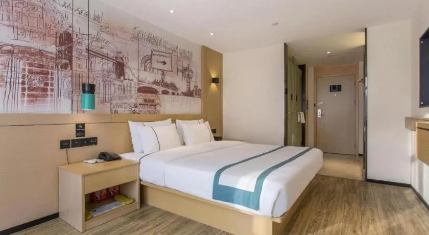 Bed in City Comfort Inn Changde Lixian Taohuatan