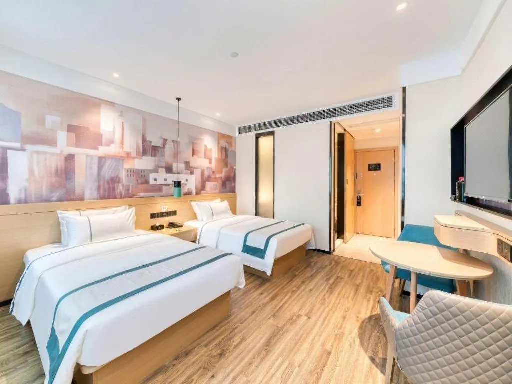 Bed in City Comfort Inn Changde Lixian Taohuatan