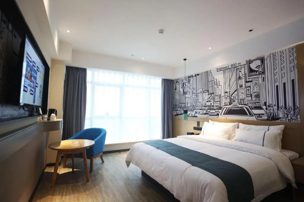 Bed in City Comfort Inn Changde Lixian Taohuatan