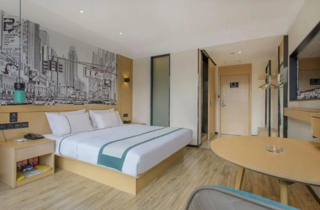 Bed in City Comfort Inn Changde Lixian Taohuatan