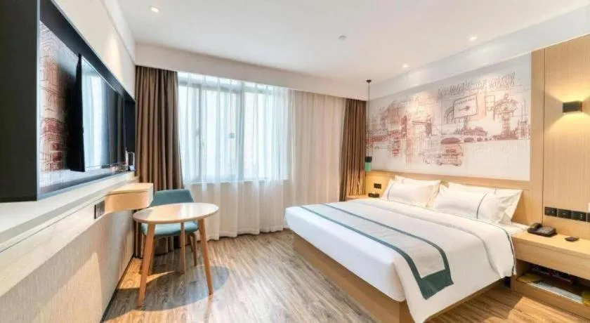 Bed in City Comfort Inn Changde Lixian Taohuatan