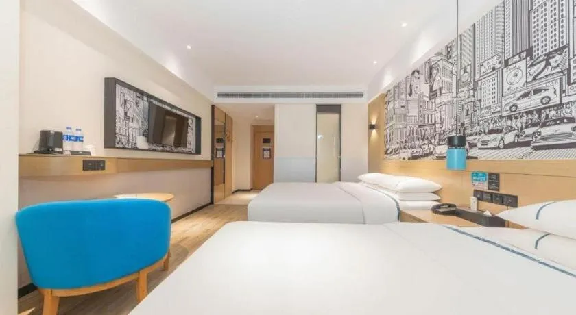 Bed in City Comfort Inn Changde Lixian Taohuatan