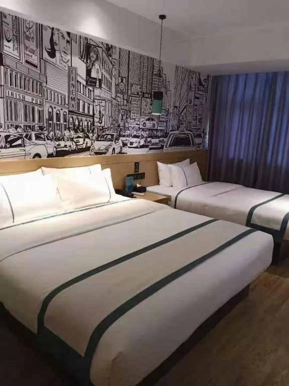 Bed in City Comfort Inn Changde Lixian Taohuatan