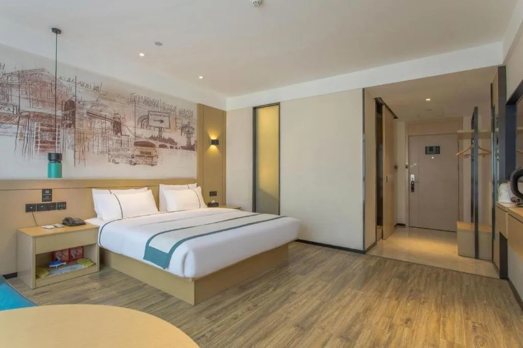 Bed in City Comfort Inn Changde Lixian Taohuatan