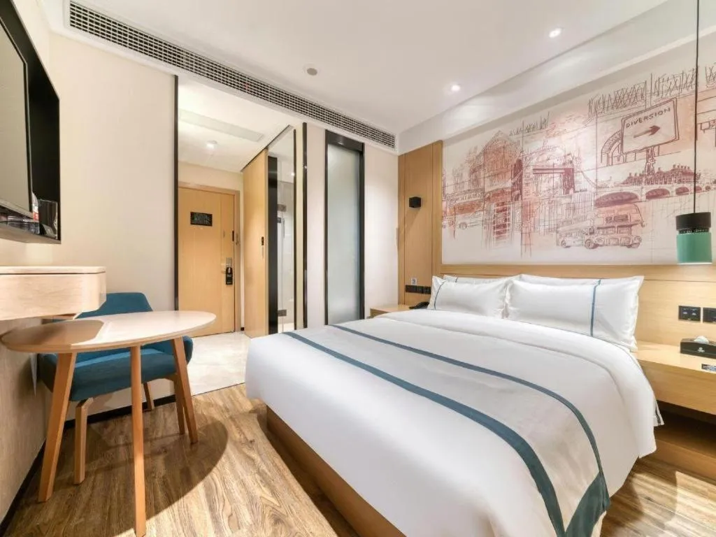 Bed in City Comfort Inn Changde Lixian Taohuatan