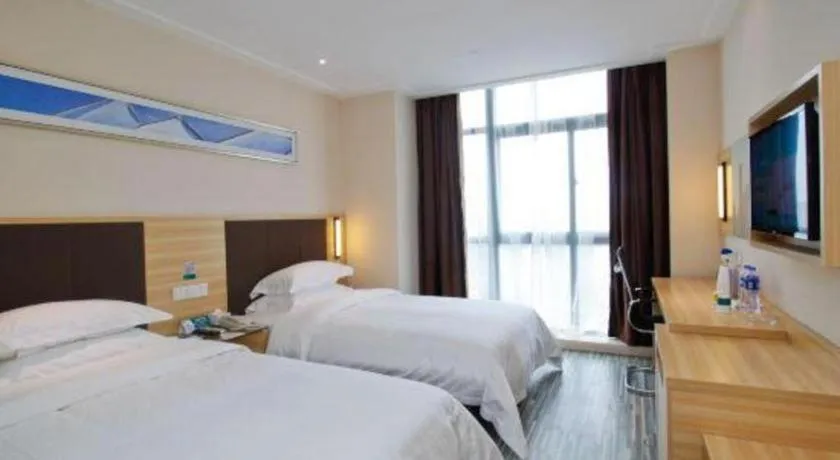 Bed in City Comfort Inn Hefei Binhu Wanghu Building Exhibition Center