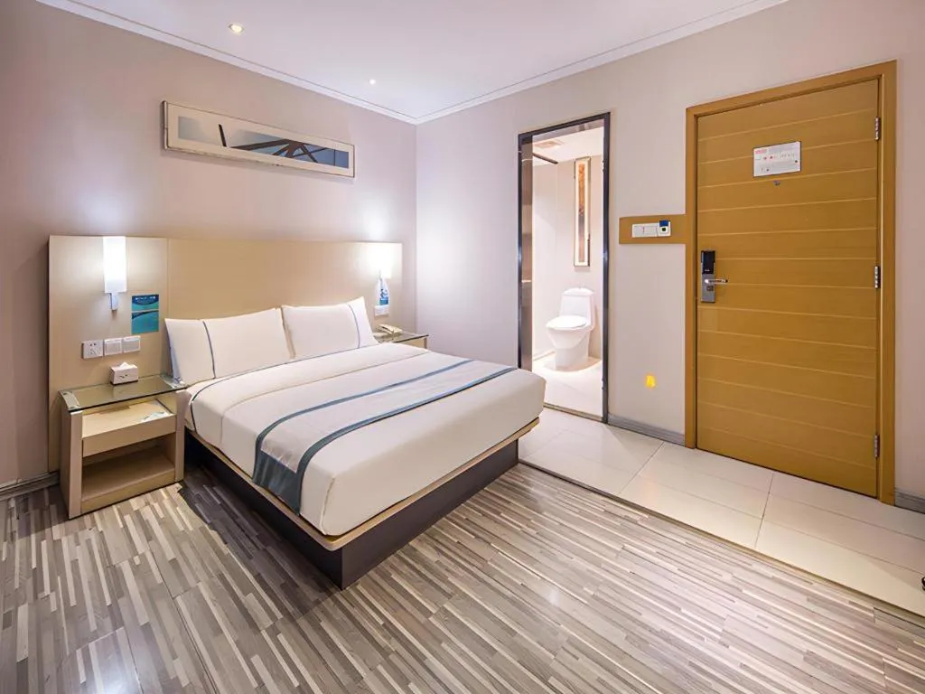 Bed in City Comfort Inn Nanning Qingxiu Wanda Dongge Road Metro Station