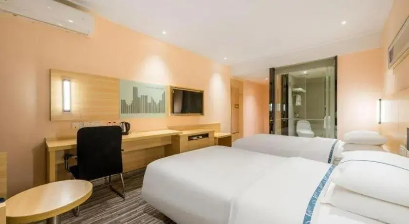 Bed in City Comfort Inn Foshan Kuiqi Road Metro Station Bed in City Comfort Inn Foshan Kuiqi Road Metro Station