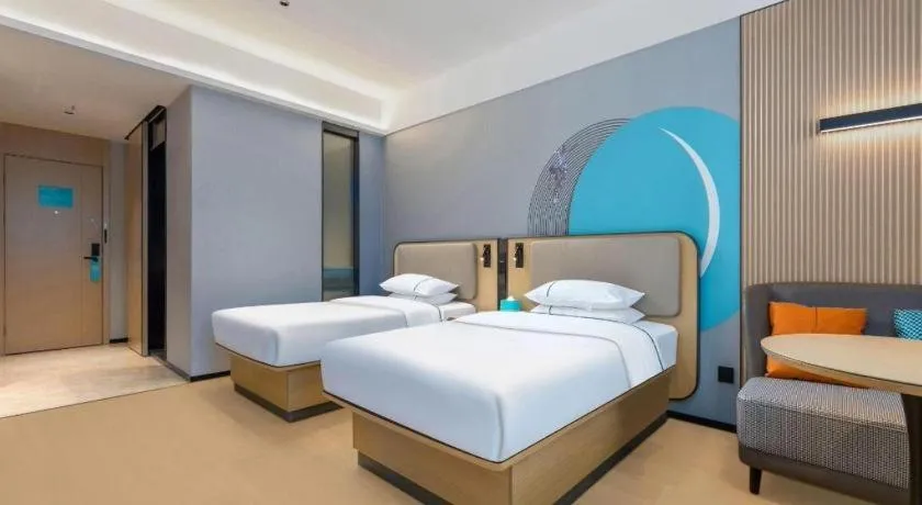 Bed in City Comfort Inn Wuhan International Expo Center Qianjin Village Metro Station