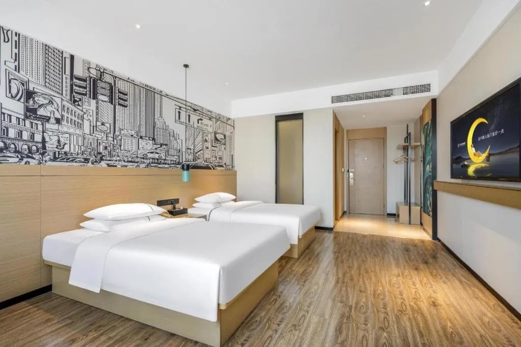 Bed in City Comfort Inn Suzhou Zhangjiagang Jingang Changjiang Xi Road