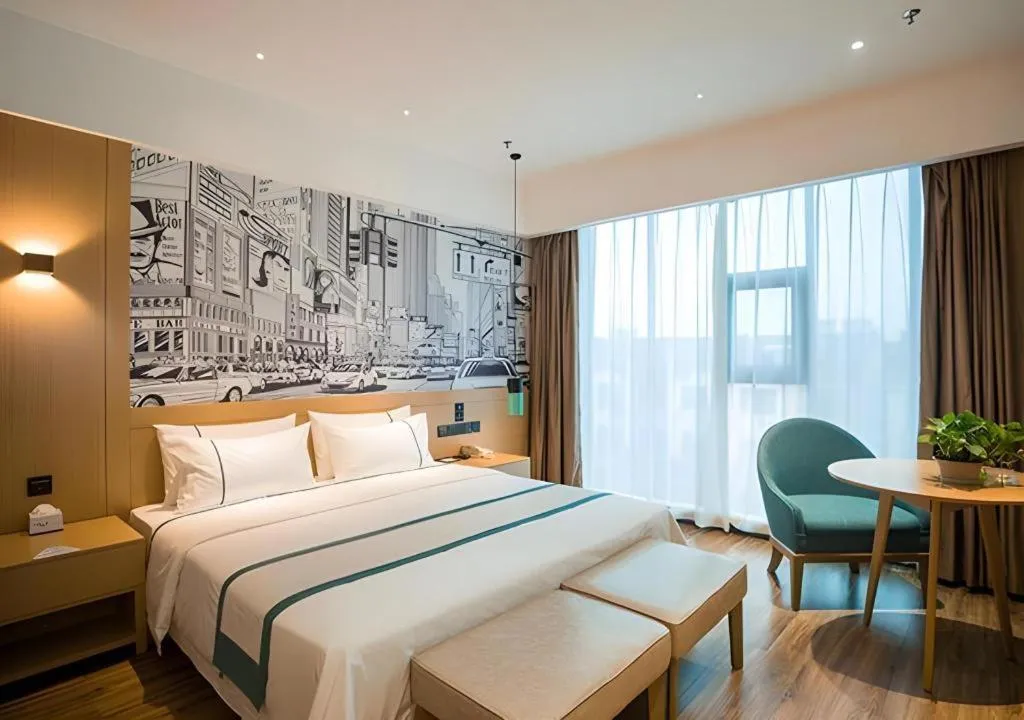 Bed in City Comfort Inn Suzhou Zhangjiagang Jingang Changjiang Xi Road