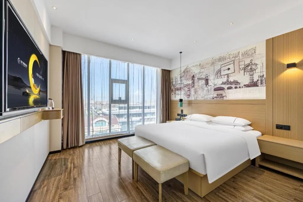 Bed in City Comfort Inn Suzhou Zhangjiagang Jingang Changjiang Xi Road
