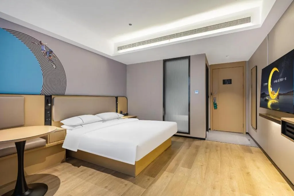 Bed in City Comfort Inn Suzhou Zhangjiagang Jingang Changjiang Xi Road