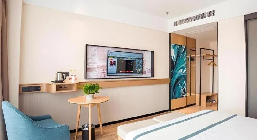 Bed in City Comfort Inn Suzhou Zhangjiagang Jingang Changjiang Xi Road