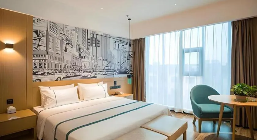 Bed in City Comfort Inn Suzhou Zhangjiagang Jingang Changjiang Xi Road
