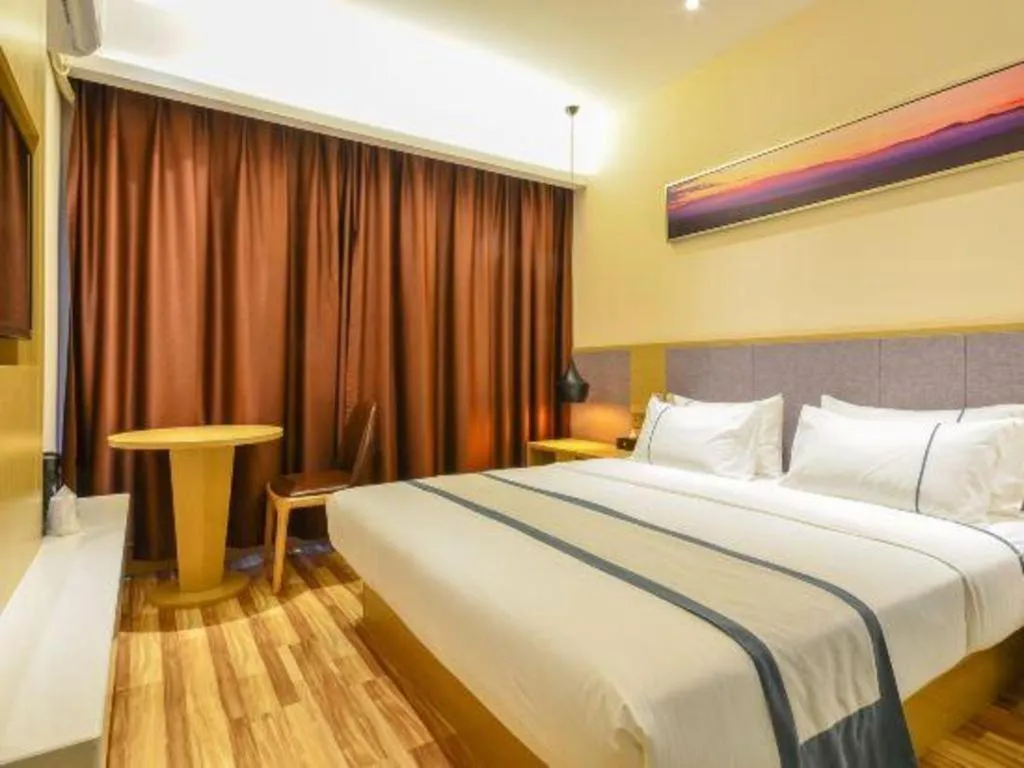 Bed in City Comfort Inn Wuhan Jianghan Road Wangjiaxiang Matou