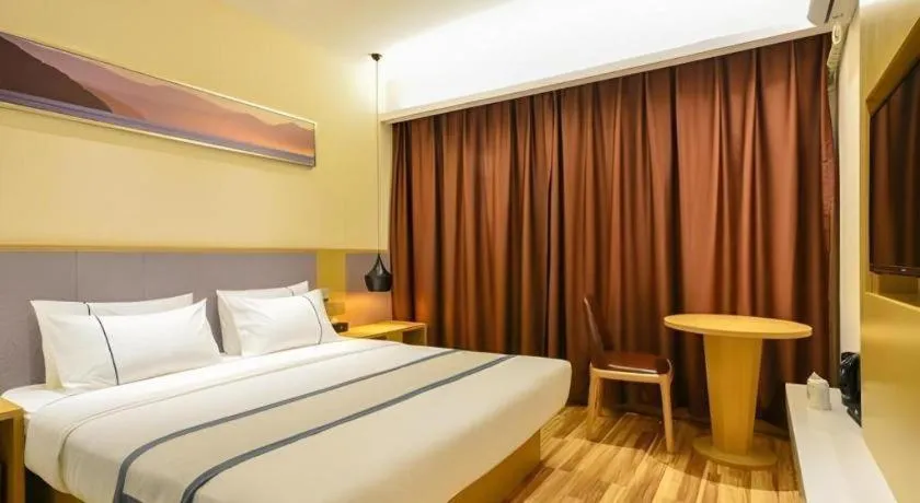 Bed in City Comfort Inn Wuhan Jianghan Road Wangjiaxiang Matou