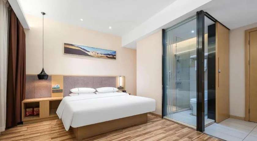 Bed in City Comfort Inn Wuhan Jianghan Road Wangjiaxiang Matou