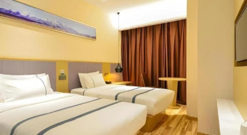 Bed in City Comfort Inn Wuhan Jianghan Road Wangjiaxiang Matou