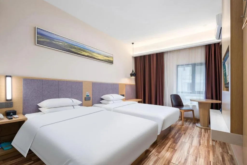 Bed in City Comfort Inn Wuhan Jianghan Road Wangjiaxiang Matou