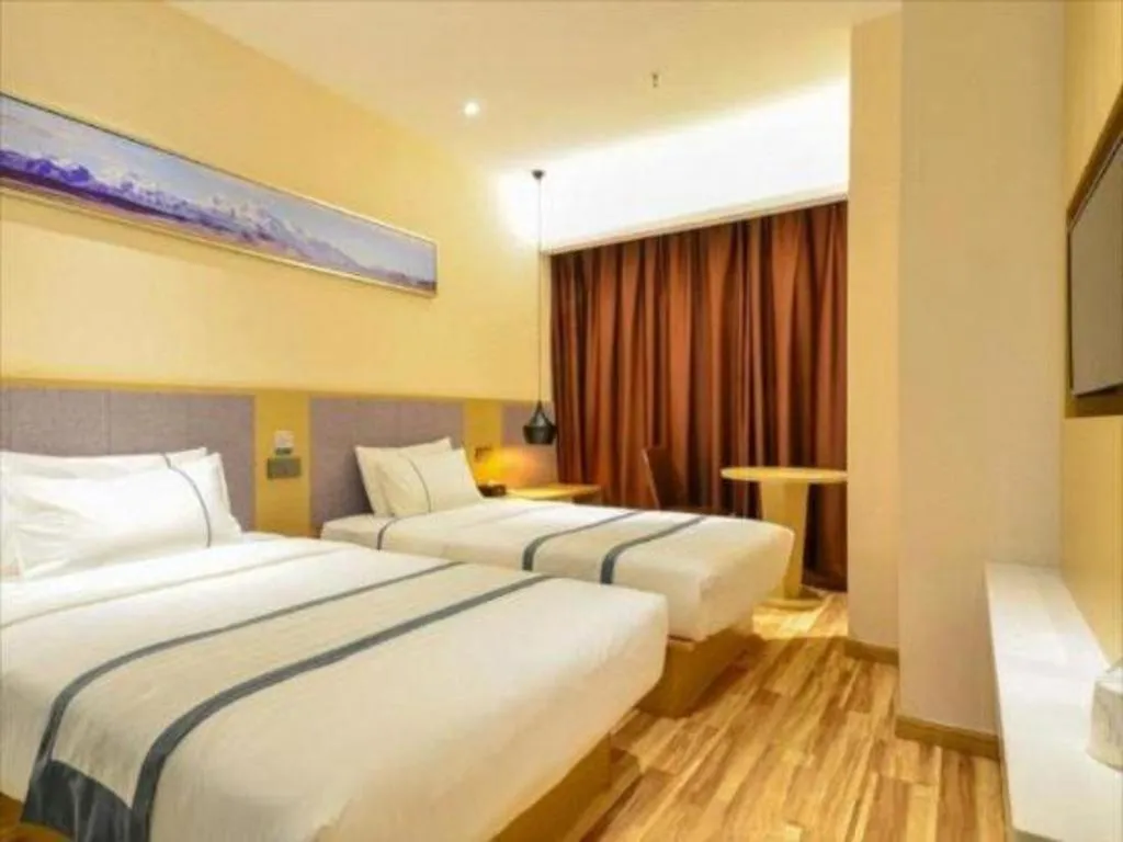 Bed in City Comfort Inn Wuhan Jianghan Road Wangjiaxiang Matou