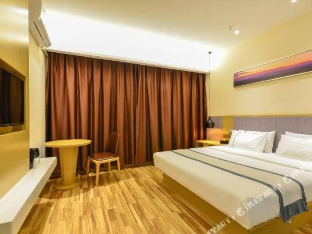 Bed in City Comfort Inn Wuhan Jianghan Road Wangjiaxiang Matou