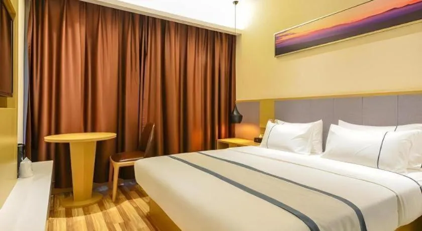 Bed in City Comfort Inn Wuhan Jianghan Road Wangjiaxiang Matou