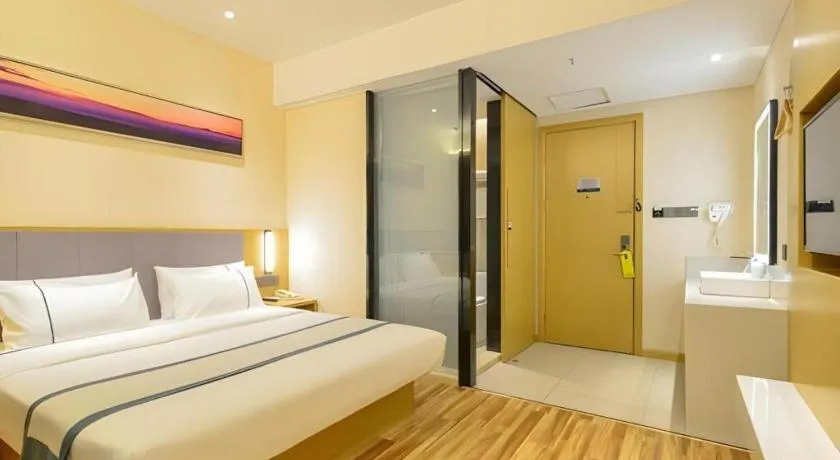 Bed in City Comfort Inn Wuhan Jianghan Road Wangjiaxiang Matou